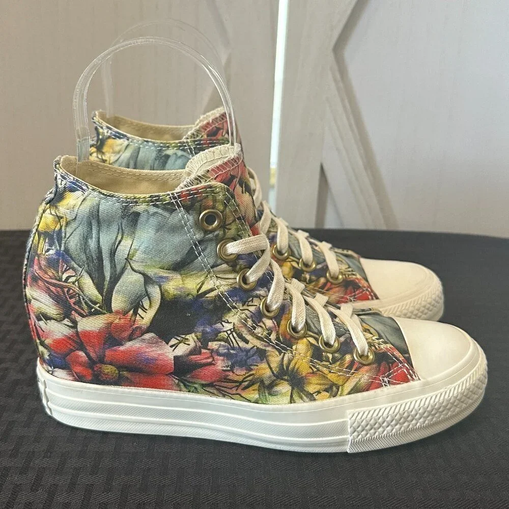 Converse Chuck Taylor All Star Lux Floral Hidden Wedge Sneakers